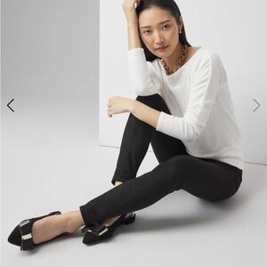 WHBM suede runway leggings